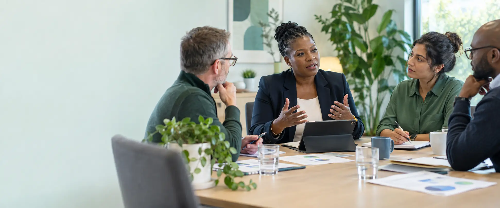 Professionals working together to turn specialist insight into practical action