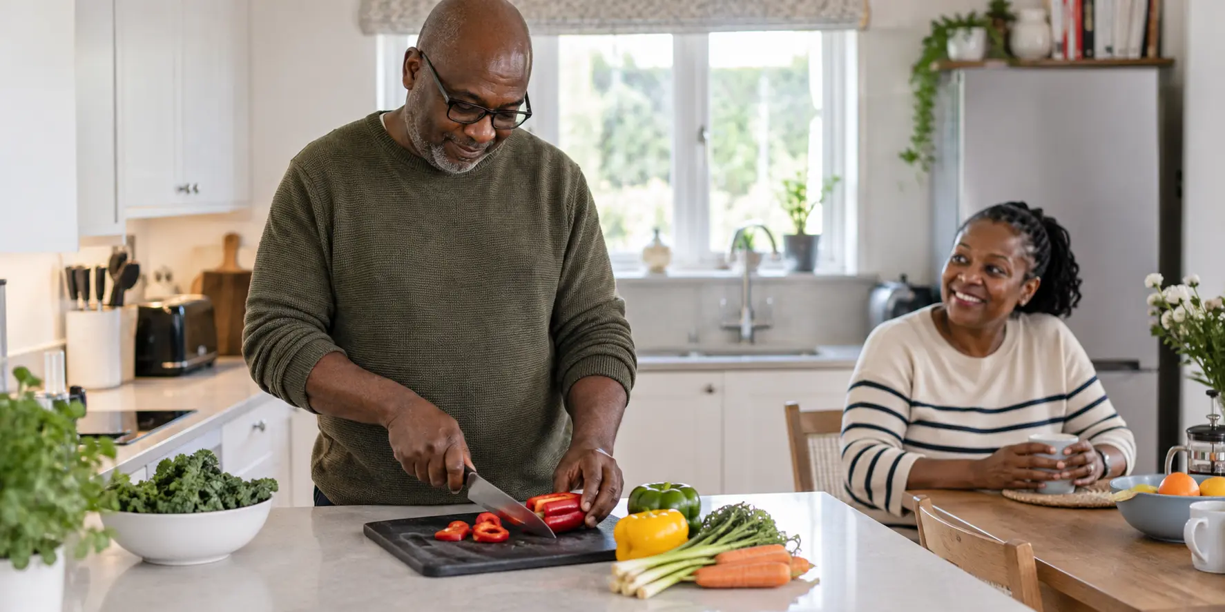 A person exploring a practical everyday task with support